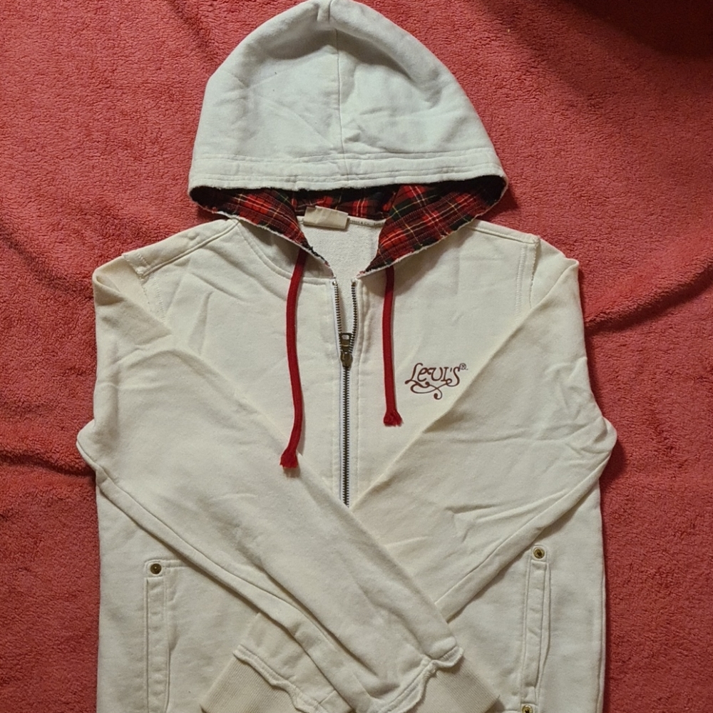 Levi's plaid sz Girls L with pockets